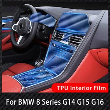 Imagem de GZGZ Carro Interior Center console TPU Protective film, Para BMW Série 8 G14 G15 G16 2019 2020