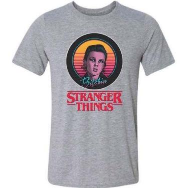 Imagem de Camiseta Camisa Stranger Things Eleven Netflix Série - Vetor Camisaria