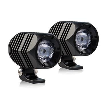 Imagem de Handster Luz de cápsula de LED compacta de 2 polegadas 10W 2 PCS CNC'd de alumínio farol de condução luz de trabalho super brilhante para motocicleta 4x4 barco off-road e resistente