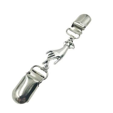 Imagem de Mulitigy Cardigan Clip Prateado - Clipes de Suéter para Mulheres - Acessório de Roupas