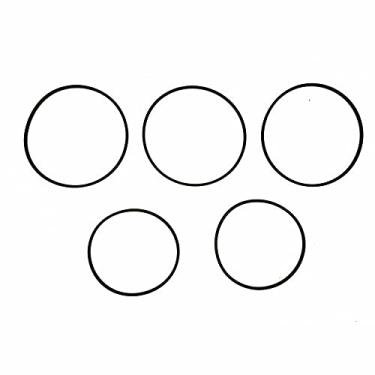 Imagem de 5 peças/conjunto de cintos de substituição para TC-WE305 TCWE305 Dual Deck Cassette Player