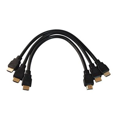 Imagem de Cabo HDMI 1.4 HDTV banhado a ouro 28 AWG Your Cable Store, 1 Ft 3 Pack