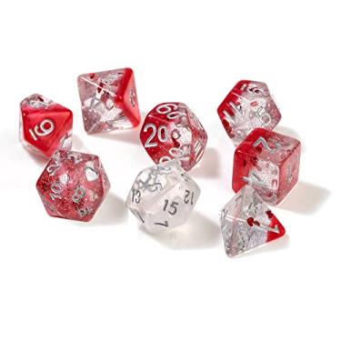 Imagem de Sirius Dice Conjunto de poliéster - corações com prata (7)