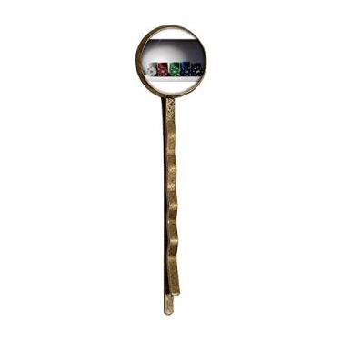Imagem de Chip Card Game Gambling Photo Retro Metal Hair Bobby Pin Headwear