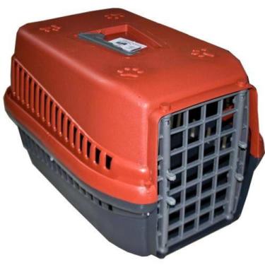 Imagem de Caixa De Transporte Mec Para Cães E Gatos Vermelho N.1 - Pet
