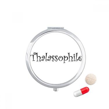 Imagem de Elegante porta-comprimidos de talassófilo, caixa de armazenamento de remédios