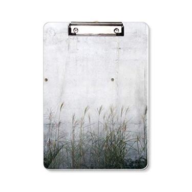 Imagem de Placa de metal preta branca padrão literatura prancheta pasta bloco de escrita placa de suporte A4