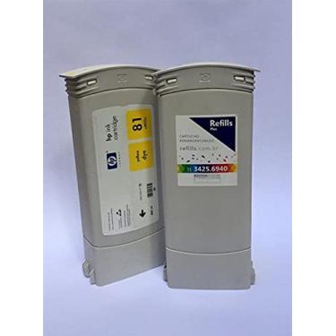 Imagem de Cartucho Remanufaturado HP 81 Yellow (C4933A)
