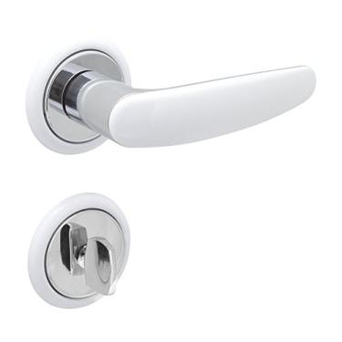 Imagem de Fechadura Polo Z Wc, Arouca Fechaduras, 509429/55-Zc/Eb, Cromado/Branco