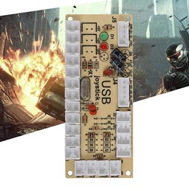 Imagem de Arcade Game USB Encoder Button Controller, Gaming Console USB Core Board para Raspberry Pi Host PC Game Machine, 9,5 X 3,5 X 1 Cm (CY-822A)