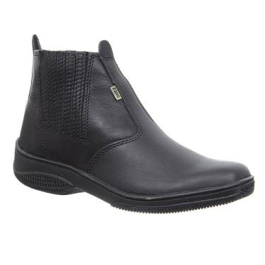 Imagem de Botina Preta Masculina Bico Quadrado F1000 30157