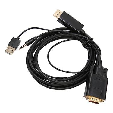 Imagem de Cabo Conector VGA para DP, 1080P 60Hz Full HD VGA para Cabo Conventer DP, Compatível Com PC, Desktop, Laptop, para, para Set Top Box, TV Box, etc.