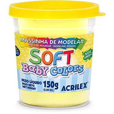 Imagem de Massa de Modelar Acrilex Amarelo Bebê