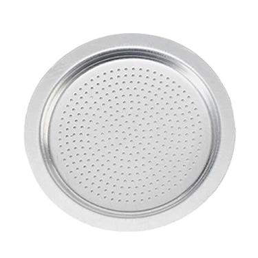 Imagem de Bothyi Filtro de máquina de café expresso, filtro de funil de panela Moka de alumínio, peneira de filtro de substituição para cafeteira Moka, 4,7 cm x 3,9 cm x 0,3 cm
