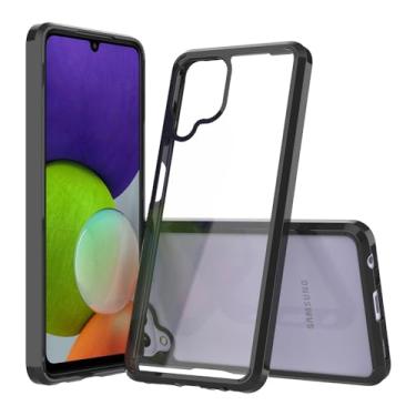 Imagem de Capa protetora de telefone capa transparente compatível com Samsung Galaxy Note 20, capa de telefone transparente de corpo inteiro de choque resistente, capa fina transparente com absorção de arranhões capas de telefone (cor: preto)