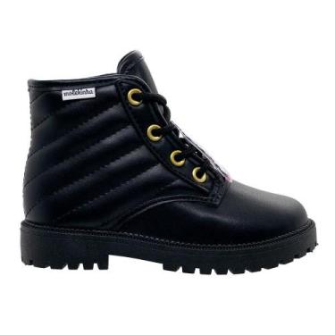 Imagem de Bota Coturno Infantil Menina Molekinha 2126.522 Preto