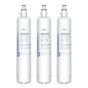 Imagem de Overbest Filtro de água para geladeira GE® RPWFE, RPWF (Built-in CHIP), compatível com GFE28GYNFS, GFE28GELDS, 3 filtros