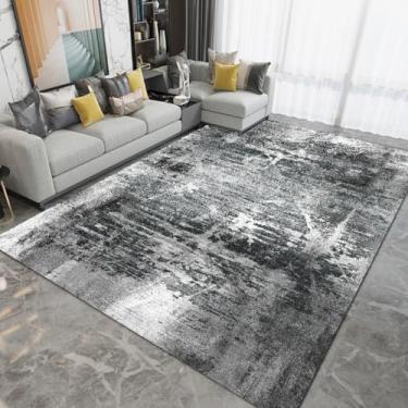 Imagem de Tapete para sala de estar com respingos de tinta para área abstrata, quarto grande, tapetes grandes para porta de entrada da sala de estar, lavável, flanela macia 1, CS, 200 x 400 cm, 78,7 x