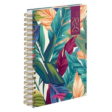 Imagem de Agenda Diária 2025 Capa Dura Botanics Tropical Leaves
