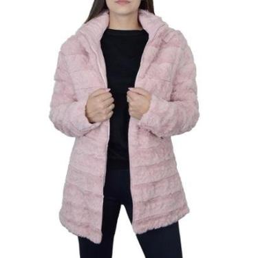 Imagem de Jaqueta Feminina Pellini Dupla Face Pele Rosa - GD430A-Feminino