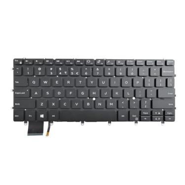 Imagem de Novo teclado de substituição compatível com Dell XPS 13 9380 9370 com retroiluminação sem moldura