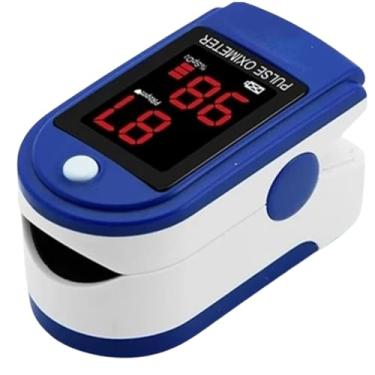 Imagem de Oxímetro Digital Portátil de Dedo - Medidor de Saturação de Oxigênio no Sangue (SpO2) e Frequência Cardíaca com Display LED