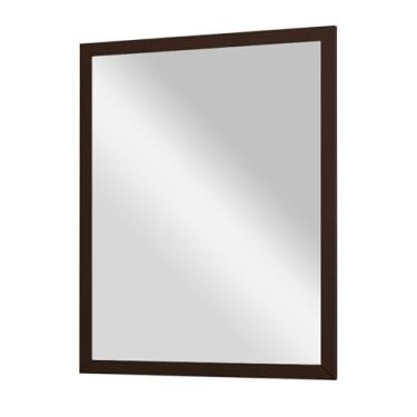 Imagem de Espelho Decorativo Para Quarto Sala Hall Lavabo 33X43 CM Imagem Nítida Usar em Penteadeira Salão de Beleza e Banheiro (Tabaco)