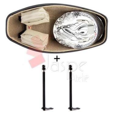 Imagem de Forração Pcx 150 Forro Premium Baú 16 18 Bege + 2 Antena - Jaspe Ateli