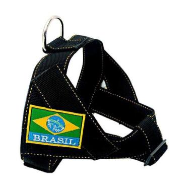 Imagem de Peitoral AMF Security Preto para Cães - Tamanho 02 - AMF Pet