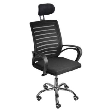 Imagem de Cadeira de Escritório Secretaria Diretor Roma Ergonômica com Apoio de 