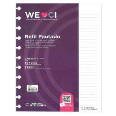 Imagem de Refil Caderno Inteligente Grande 11 Furos Pautado 90g - WEloveCI