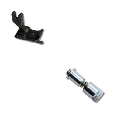 Imagem de Kit Calcador Pesponto C/Guia Esquerdo 8mm SP-18L 5/16 + Engate Rapido 