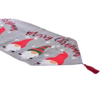 Imagem de Caminho de Mesa Noel Gnomos HATTI 33x180cm Decoração - Wincy Natal