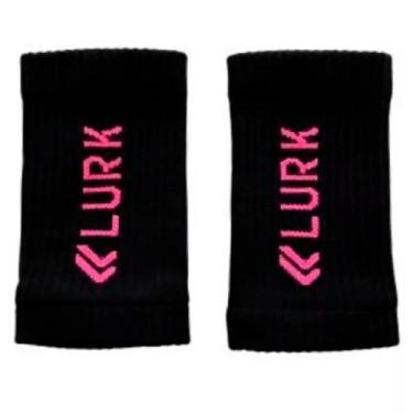 Imagem de Munhequeira Canelada Lurk Cross Tênis Beach Tênis Treino, Preto, Rosa,