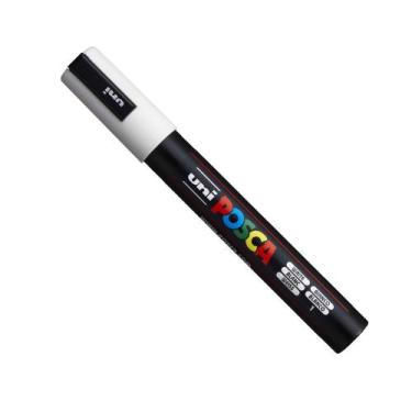 Imagem de Caneta Posca PC-5M UniBall Unidade, Branco