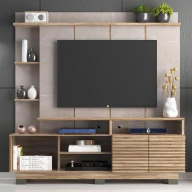 Imagem de Home para tv 65 polegadas 2portas ho4200 decibal, Carvalho OAK|Petra