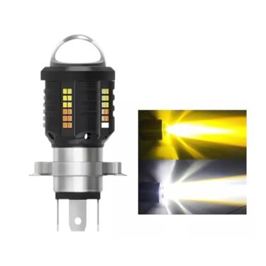 Imagem de Farol LED de Motocicleta, Foco Concentrado Super Brilhante, Longo e Curto Alcance (Luz amarela e branca)