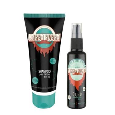 Imagem de Kit de Barba Com Shampoo 100ml E Óleo 60ml - Barba Rubra