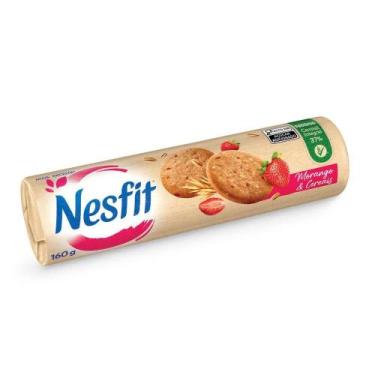 Imagem de Biscoito Integral Morango e Cereais Nesfit 160g