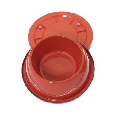 Imagem de Comedouro e Bebedouro Alvorada Pesado e Gelado Anti Formigas Vermelho 