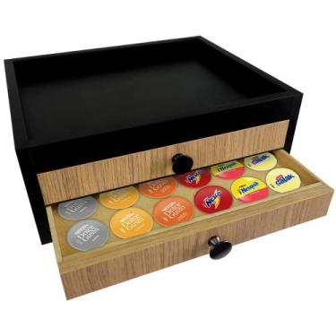 Imagem de Porta Cápsulas de Café Duas Gavetas Bandeja Cafeteira Moka - FA Marcen