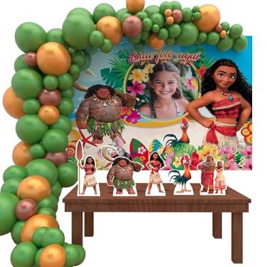 Imagem de Kit Decoração Personalizado Festa de Aniversário Infantil Moana
