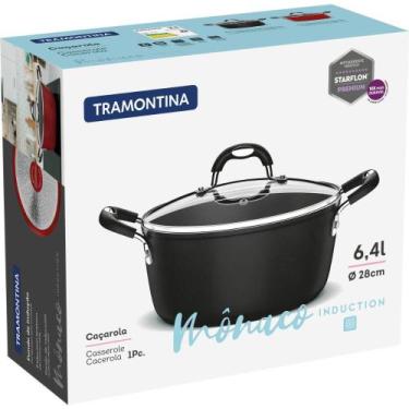 Imagem de Caçarola de Indução Tramontina Antiaderente Mônaco 28cm 