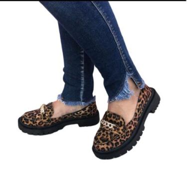 Imagem de Mocassim Feminino Tratorado Com Corrente - Jessica Paola Calçados, Onç
