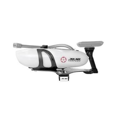 Imagem de XLAB Sistema de hidratação frontal de fibra de carbono com fluxo de ar Torpedo Versa 500 (garrafa transparente com gaiola preta fosca)
