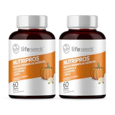 Imagem de NUTRIPROS - Óleo de Semente de Abóbora + Vitamina E + Licopeno + Zinco - 2 Potes - 120 Cápsulas