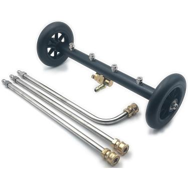 Imagem de QCHENYI Limpador de Lavadora de Pressão de Material Rodante de Função Dupla 2 Em 1 de 16 ", Limpador de Superfície para Acessório de Lavadora de Pressão Elétrica, Vassoura de Água para Lavagem de Carr