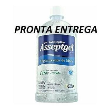 Imagem de Álcool Gel 70º Para Mãos 420 gramas Antisséptico Bactericida Asseptgel
