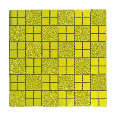 Imagem de Pastilha Adesiva Vidro Decoração Banheiro Cozinha Gold 2 - NeoBlue