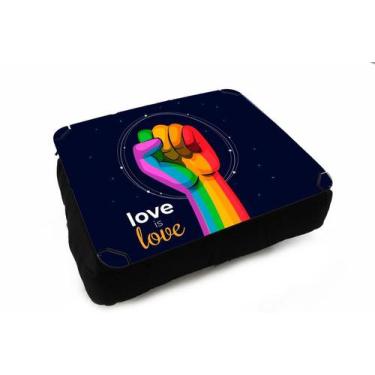 Imagem de Almofada Bandeja, LGBT, Love is love - Deluzz